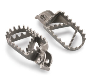 Titanium footrests