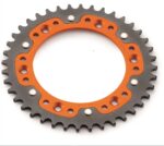 2K rear sprocket orange