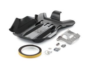 Skid plate with quick-fastener