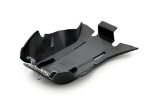Skid plate with quick-fastener