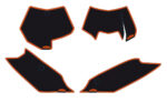 Number plate backgrounds black