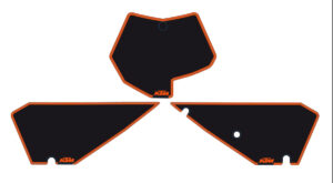 Number plate backgrounds black