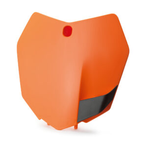 Start number plate orange