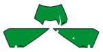 Number plate backgrounds green