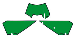 Number plate backgrounds green