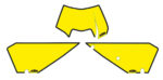 Number plate backgrounds yellow