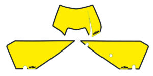 Number plate backgrounds yellow