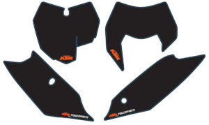 Number plate backgrounds black