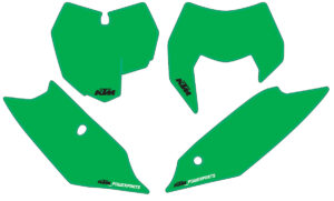 Number plate backgrounds green