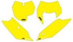 Number plate backgrounds yellow