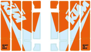 Radiator protection grille sticker kit