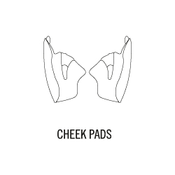 X-SPIRIT III CHEEK PAD SET